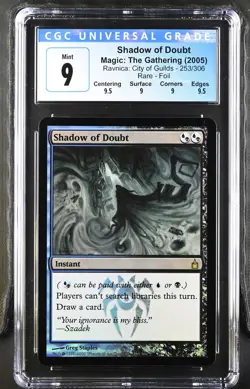 SHADOW OF DOUBT Ravnica Foil Rare CGC 9 Q++ MTG [Nostalgium] - Image 1