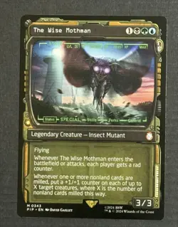 Magic The Gathering The Wise Mothman Showcase Universes Beyond: Fallout Non-foil - Image 1