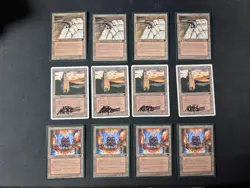 12x URZA LAND SET Mine (FBB), Tower (SIGNED), Power Plant (FBB) MTG MP - Image 1