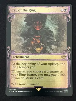 1x MTG Call of the Ring (Showcase Scrolls, Foil) - The Lord of the Rings (LTR) - Image 1