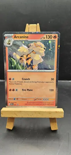 Arcanine SVP011 Black Star Promo Holo Rare Pokemon Trading Card - Image 1