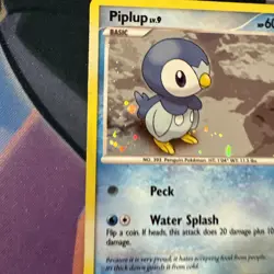 Piplup 93/130 Diamond & Pearl Cosmos Holo Rare Pokemon Card DMG - Image 3