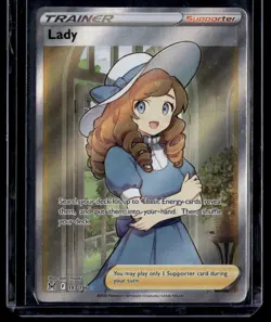 Lady - 193/196 - Pokemon Lost Origins Sword Shield Full Art Ultra Rare Card NM - Image 1