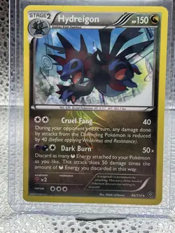 Pokemon TCG Hydreigon 86/114 Steam Siege Reverse Holo Rare Card - Image 2