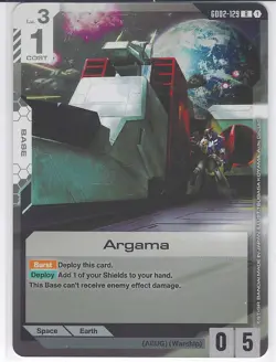 Argama - GD02-129 R Gundam Card Game - Near Mint/Mint - Image 1