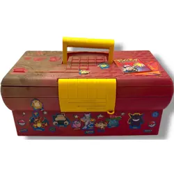 Vintage 1999 Pokemon Trading Card Game Collector Case Just Stuff Storage - READ - Image 1