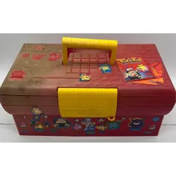 Vintage 1999 Pokemon Trading Card Game Collector Case Just Stuff Storage - READ - Image 2