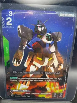 Gundam Card Game - GD02 Dual Impact LR+ Gundam AGE-1 Normal GD02-021 - Image 1