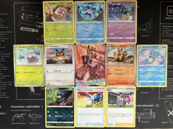Sexy Anime Waifu Card and 10 pokemon cards - Image 1