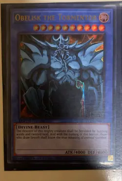 Yu-Gi-Oh! TCG Set of Egyptian God Cards (Obelisk, Ra, Slifer) Legendary... - Image 1