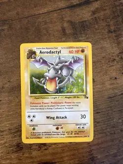 Aerodactyl Holo 1/62 Fossil Pokemon Card 1999 NM/Mint - Image 1