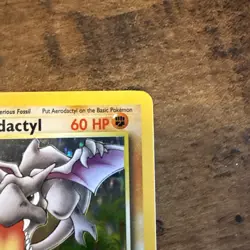 Aerodactyl Holo 1/62 Fossil Pokemon Card 1999 NM/Mint - Image 3