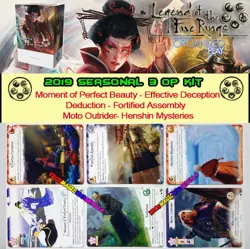 LEGEND OF THE FIVE RINGS L5R LCG - 2019 SEASON 3 OP KIT - 6 promo card full art - Image 1
