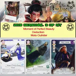 LEGEND OF THE FIVE RINGS L5R LCG - 2019 SEASON 3 OP KIT - 3 promo card full art - Image 1