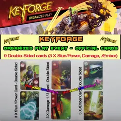 KEYFORGE CALL OF THE ARCHONS - 9 Double Sided Cards (Stun/Power, Damage, Amber) - Image 1