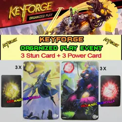 KEYFORGE CALL OF THE ARCHONS - 6 Promo Card (3 Stun + 3 Power Card) Keyforge OP - Image 1