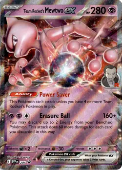 Team Rocket's Mewtwo ex 205 Near Mint - SV: Scarlet & Violet Promo Cards - Image 1