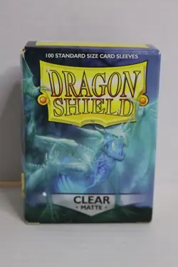 Dragon Shield Matte Clear Standard Size Card Sleeves 7426844785522 - Image 1