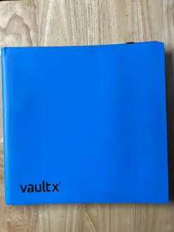 Lot of 2 VaultX 12 Pocket Strap Binders, Red & Blue, Holds 480 Cards Each - Image 2