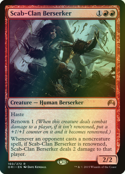 MTG Scab-Clan Berserker Foil ** Magic Origins ** English (NM) - Image 1