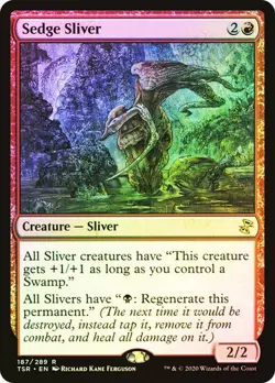 Magic The Gathering MTG SEDGE SLIVER FOIL Time Spiral: Remastered NM Near Mint - Image 1