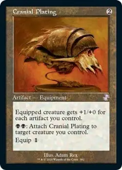 Magic The Gathering MTG CRANIAL PLATING RETRO FRAME Time Spiral Remastered NM - Image 1