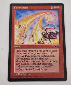 Magic the Gathering ~ MTG ~ 1x Pyrokinesis ~ Alliances ~ MP - Image 1