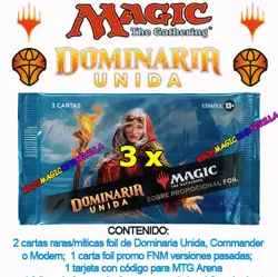 MTG 3 x DOMINARIA UNIDA - SOBRE PROMOCIONAL FOIL ESPANOL SELLADO Promo Foil - Image 1