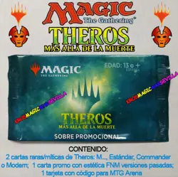 MTG 3 X PROMO PACK THEROS BEYOND DEATH ESPANOL SEALED - Image 1