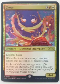 MTG Cheer Happy Holidays 2025 Promo NEW - Image 2