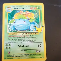 Pokemon Venusaur Celebrations Classic Collection Holo Rare 100 HP Card 15/102 - Image 1
