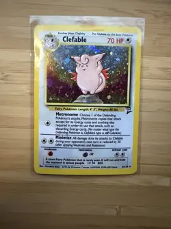 Pokemon TCG Base Set 2 Holo Lot Clefairy, Clefable, Wigglytuff 3 Cards - Image 4