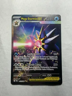 Mega Starmie EX 118/088 Rare Holo Stage 1 Water 330HP Pokemon TCG POR Card - Image 1