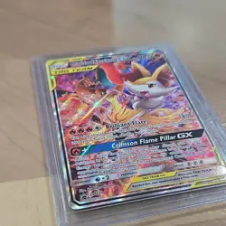 Charizard & Braixen GX SM230 Promo Tag Team Full Art Holo Pokemon NM - Image 4