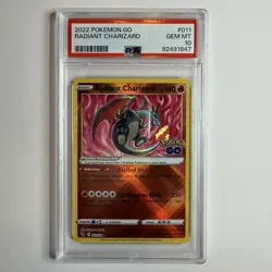 2022 Pokemon GO Radiant Charizard 011/078 SWSH Graded PSA 10 Gem Mint - English - Image 1