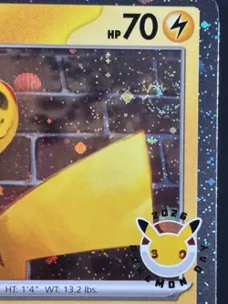 SWIRL Pikachu 051 /162 Stamped 2026 Pokemon Day 30th Anniversary Promo Cosmos - Image 2
