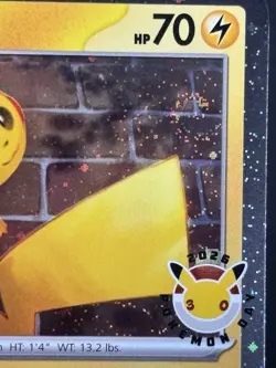 SWIRL Pikachu 051 /162 Stamped 2026 Pokemon Day 30th Anniversary Promo Cosmos - Image 4