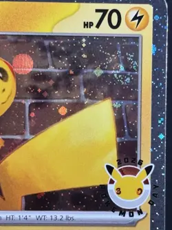 SWIRL Pikachu 051 /162 Stamped 2026 Pokemon Day 30th Anniversary Promo Cosmos - Image 5