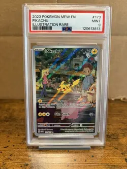 Pokemon Pikachu Illustration Rare Holo 173/165 Scarlet & Violet 151 PSA 9 - Image 1