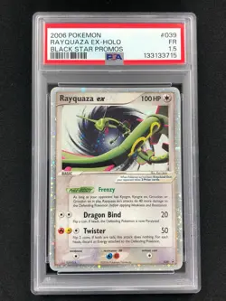 Pokemon 2006 Rayquaza EX Holo Black Star 039 PSA 1.5 - Image 1