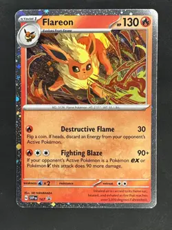 FLAREON 167 PROMO SCARLET & VIOLET POKEMON COSMOS HOLO NM - Image 1