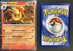 FLAREON 167 PROMO SCARLET & VIOLET POKEMON COSMOS HOLO NM - Image 3