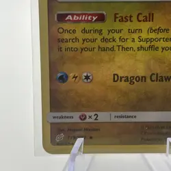 2019 POKEMON TCG SUN & MOON TEAM UP DRAGONITE COSMOS HOLO PROMO 119/181 NM- - Image 5