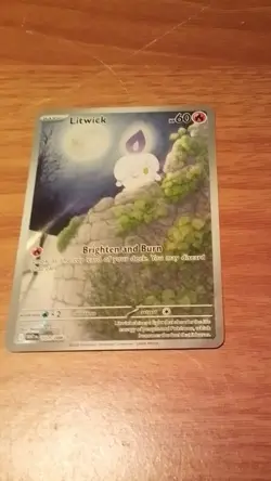 Pokemon Litwick 101/086 SV: White Flare Illustration Rare Holo Basic Flame 60 HP - Image 1