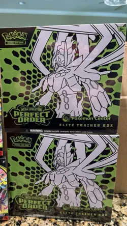 x2 Pokemon Center Pokemon TCG Perfect Order ETB Lot Trainer Box - Image 1