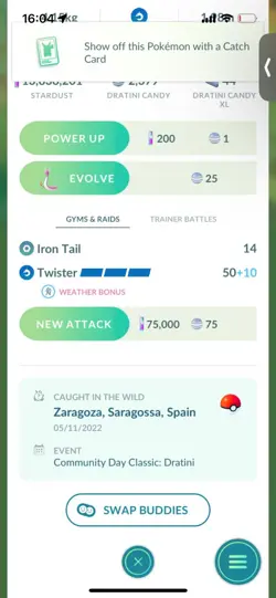 Pokemon Go Shiny Dratini ( Stage 1 ) - Image 2