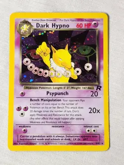 Played (LP) Dark Hypno - Holo #9 Team Rocket Pokemon TCG - Image 1