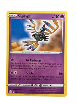 New: 2022 Pokemon TCG Sigilyph 066 Swsh09: Brilliant Stars Regular Uncommon - Image 1