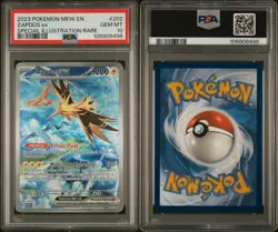2023 POKEMON MEW EN-151 SPECIAL ILLUSTRATION RARE #202 ZAPDOS EX PSA 10 - Image 3