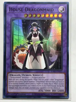 House Dragonmaid Super Rare 1st Ed Quarter Century Bonanza RA03-EN037 NM - Image 1